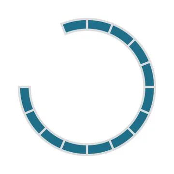 Isolted circle progress bar イラスト素材