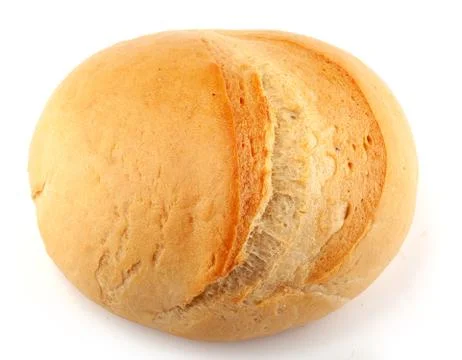 Isolted white bread Foto stock