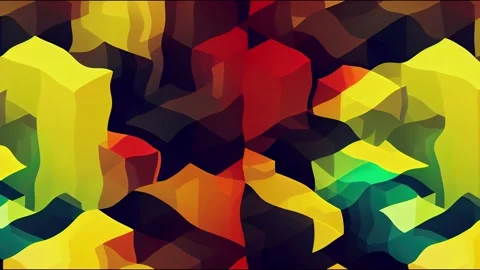 Isometric 2d illustrated background illustration yellow Stock Footage 220114444
