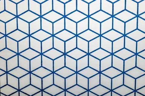 Isometric 3D hexagon wallpaper texture with seamless tiled design Stock Photos