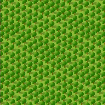 Isometric 3d park with a green イラスト素材
