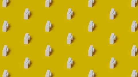 Isometric 3D rendering Digital Camera, Air Blower, Lens, Tripod, flash rotation Stock Footage 126911183