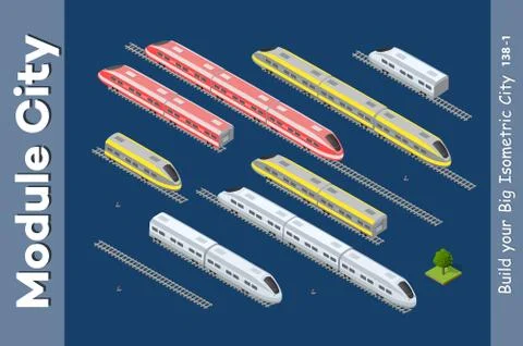 Isometric 3D transport 스톡 일러스트