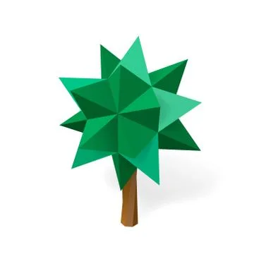 Isometric 3D tree. Vector illustration. イラスト素材
