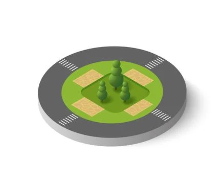 Isometric 3d trees イラスト素材