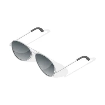 Isometric 3d vector illustration of aviator glasses. Stock Illustration