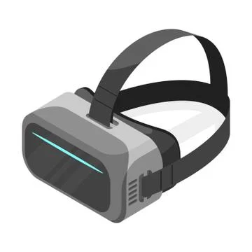 Isometric 3d vector illustration of virtual reality glasses. Stock Illustration