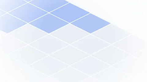 Isometric Abstract Blue Diamond Grid Pattern Animated Background Loop Stock Footage 334362598