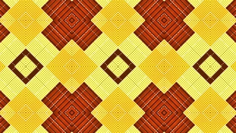 Isometric abstract colored VJ motion background. 3d render loop animation 4K UHD Stock Footage 122299714