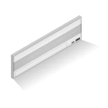 Isometric air conditioner Stock Illustration