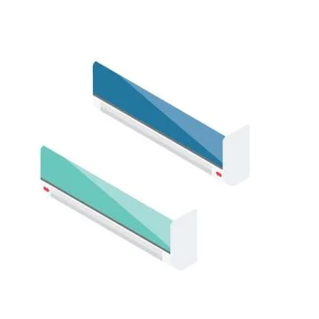 Isometric air conditioner Stock Illustration