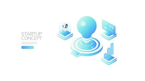 Isometric artificial intelligence assistant 스톡 일러스트