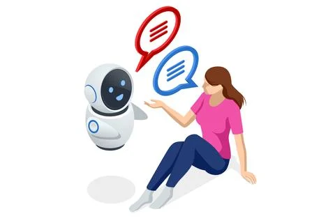 Isometric Artificial Intelligence, Knowledge Expertise Intelligence Learn Illustrazione stock