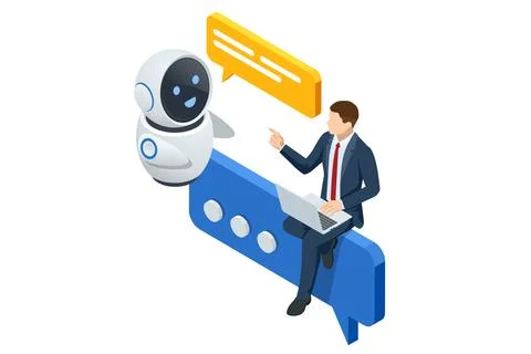 Isometric Artificial Intelligence, Knowledge Expertise Intelligence Learn Illustrazione stock