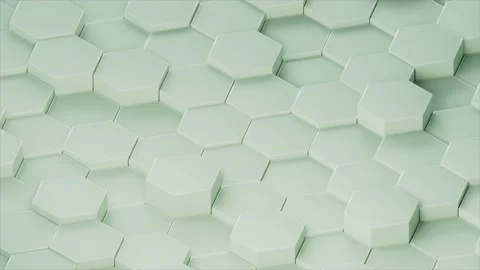 Isometric background 3d animation moving hexagon shape block motion graphics bg Stock Footage 224763873