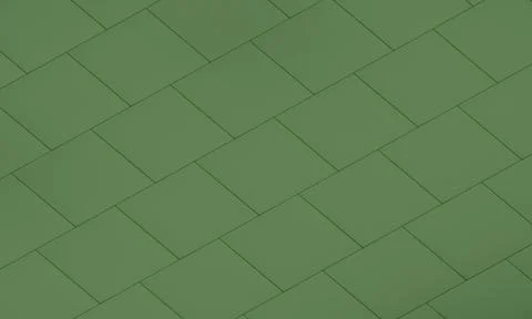 Isometric background of empty green plots Illustrazione stock