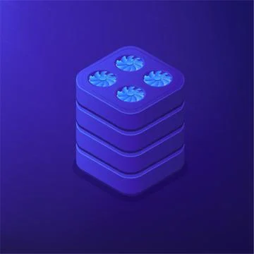 Isometric big data analysis concept. 스톡 일러스트