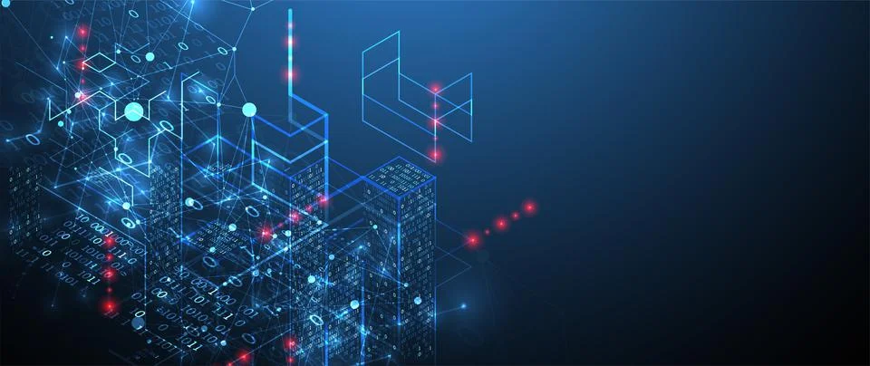 Isometric big data concept, database. Abstract technology background. Vector  스톡 일러스트