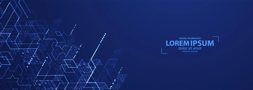 Isometric big data flow processing concept, cloud database. Abstract technolo Stock Illustration