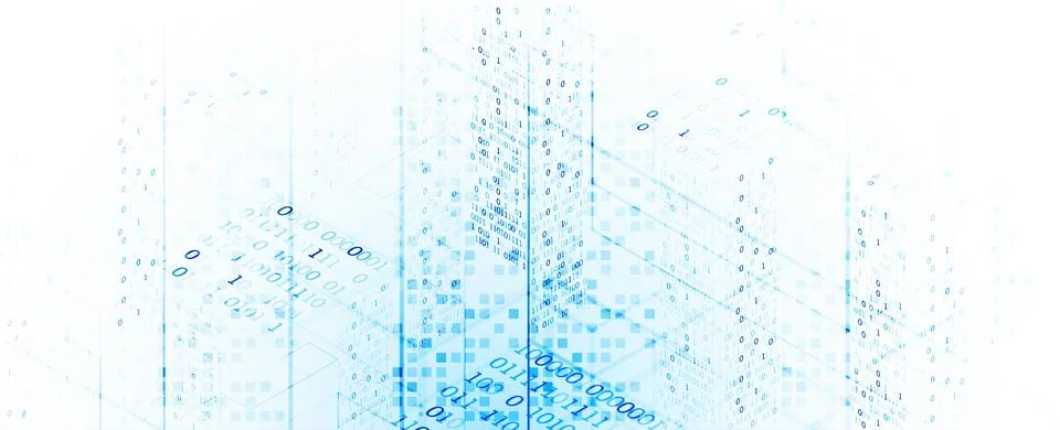 Isometric big data flow processing concept, cloud database. Abstract technolo Stock Illustration