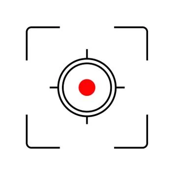 Isometric Bitcoin sign with computer chip. Color icon. Stock Illustration