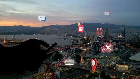 Isometric Bot and cybersecurity, artificial intelligence concept. AI and busines Stock Photos