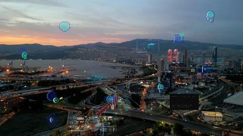 Isometric Bot and cybersecurity, artificial intelligence concept. AI and Stock Photos