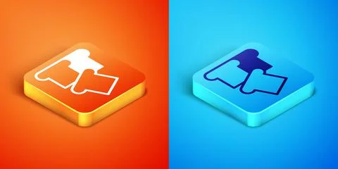 Isometric Bread toast for sandwich piece of roasted crouton icon isolated on Illustrazione stock