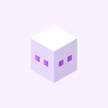 Isometric build. City object. House in 3d style. Vector illustration concept Stock Illustration