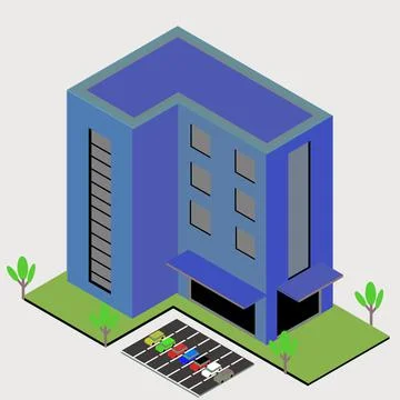 Isometric building Stock Illustration
