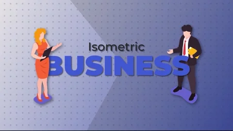 Isometric Business Stock After Effects