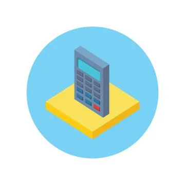 Isometric calculator Icon イラスト素材