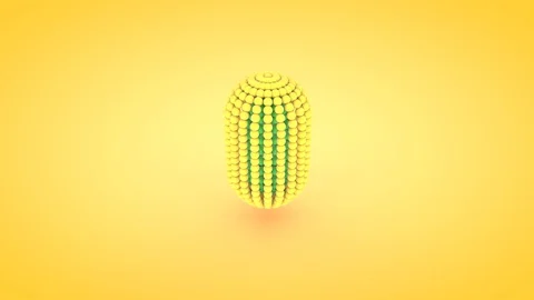 Isometric capsule atom array animation, 3D rendering	 Stock Footage 76702871