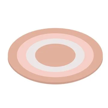 Isometric carpet vector illustration for interior Stock Illustration