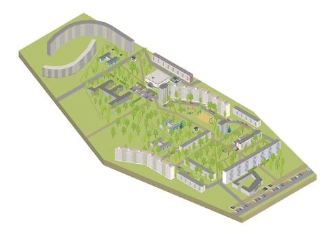 Isometric city Stock Illustration