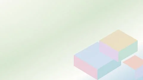 Isometric colored blocks composition abstract geometric shapes design Stock Illustration