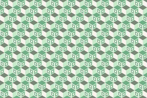 Isometric colorful cube pattern background Illustrazione stock