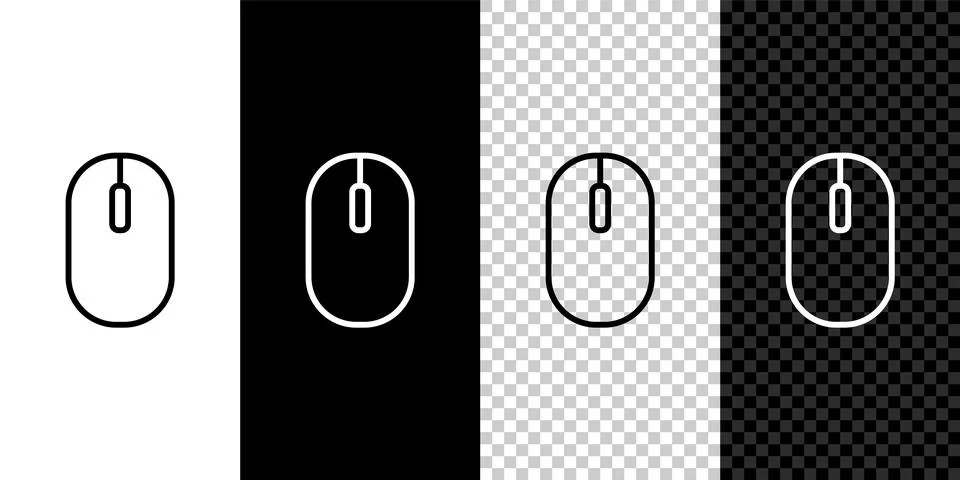 Isometric Computer mouse icon isolated on grey background. Optical with wheel Stock Illustration