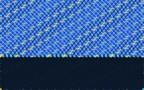 Isometric Core Grid Abstract Geometric Network Background Stock Illustration