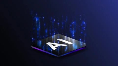 Isometric cpu processor with AI technology. AI chip processing big data. Chipset Stockbeeldmateriaal 331866516