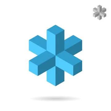 Isometric cross construction sign Illustrazione stock