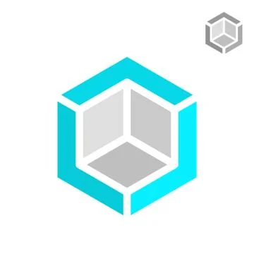 Isometric cube construction Stock Illustration