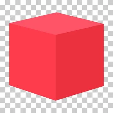Isometric cube design, web modern concept icon, geometric shape vector illust Stock Illustration