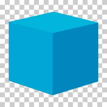 Isometric cube design, web modern concept icon, geometric shape vector illust 스톡 일러스트