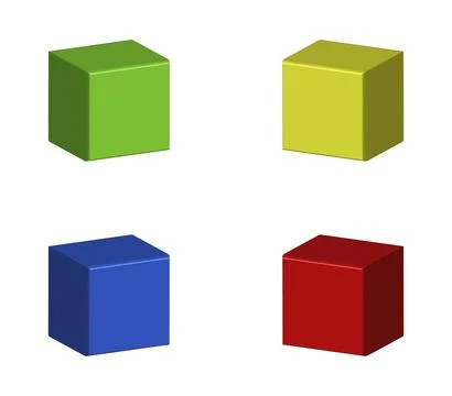 Isometric cube icon illustrated in vector on white background 스톡 일러스트