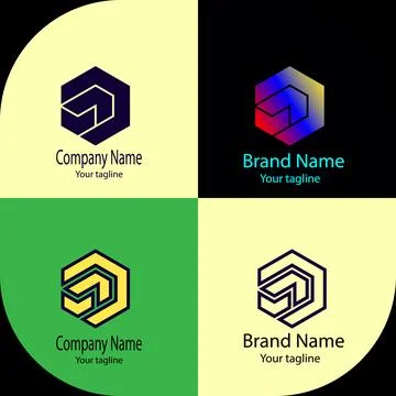 Isometric Cube logo Stock Illustration