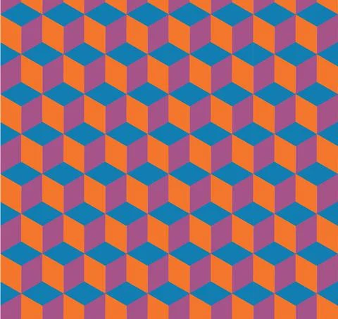 Isometric cube pattern background Stock Illustration