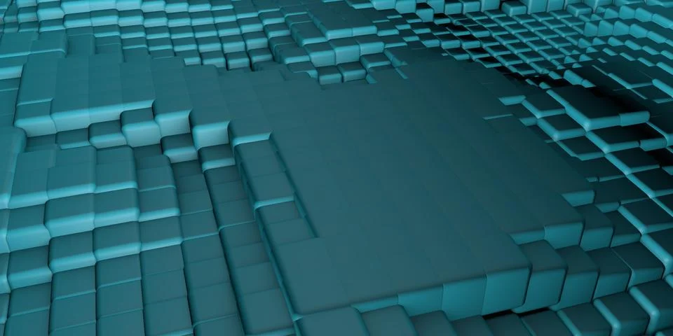 Isometric Cube Structure Abstract Background Stock Illustration