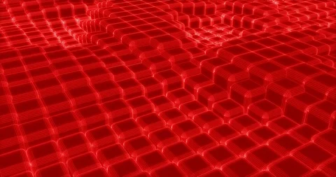 Isometric Cube Structure Looping Stock Footage 103461301