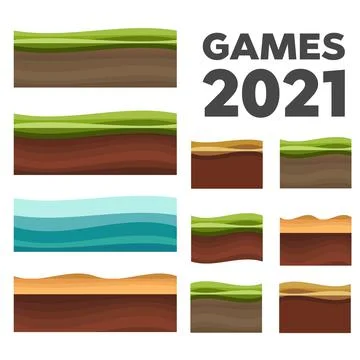 Isometric cube textures set for computer games. Cartoon stones for game desig Stock Illustration